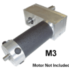 A motor is attached to the side of a machine.